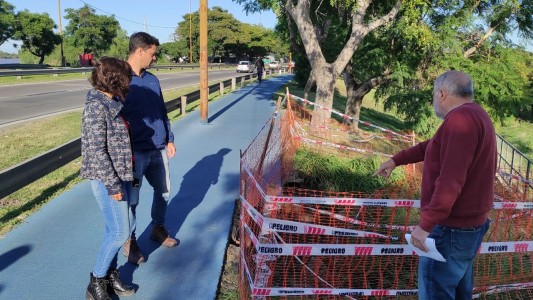 Reunión entre Vialidad Nacional y el municipio por los socavones en el Parque del Sur