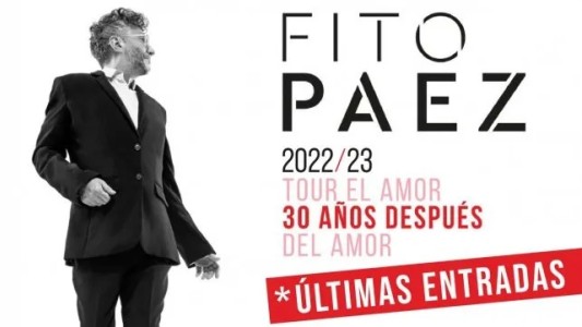 Fito Paez: últimas entradas para su show en la Estación Belgrano