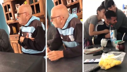 Le contó a su abuelo que jugará de titular, después de diez años de espera y la emocionante reacción se volvió viral