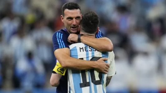 Scaloni: "Lo seguro es que donde Messi vaya la gente lo va a disfrutar"