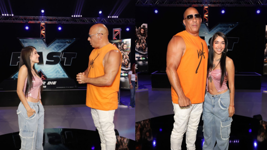 Furor en las redes por el encuentro entre María Becerra y Vin Diesel