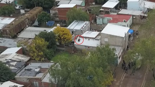Rosario: cayó "El Gacela", capo narco que escapaba por los techos y fue visto por dron