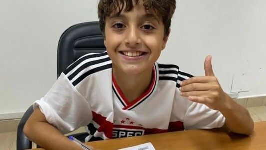 A los 9 años, Lionel Messi da Silva fichó para el San Pablo