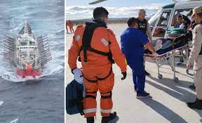 Prefectura rescató a marinero con cuadro de apendicitis frente a costas de Chubut