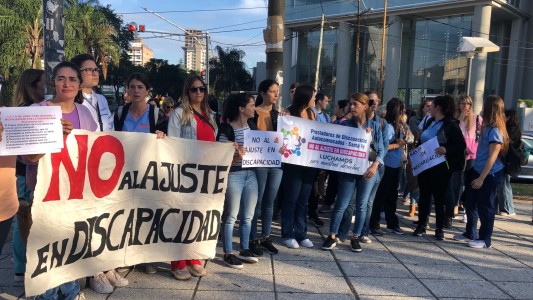 Prestadores de discapacidad iniciaron un paro de 48 horas este jueves