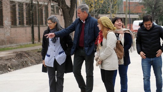 Barrio San José: Jatón supervisó obras de pavimentación y desagües