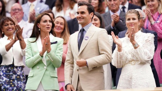Roger Federer fue homenajeado en Wimbledon