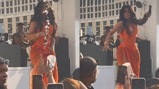 Furiosa: Cardi B te tiró un micrófono a una persona que la mojó en pleno show