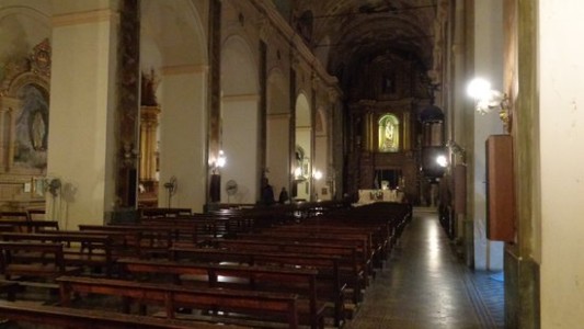 Robaron un cuadro de la basílica de Nuestra Señora del Carmen