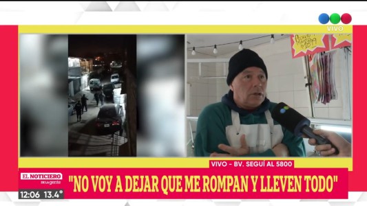 Carnicero que evitó robo en masa en Rosario: “Le pedí la escopeta a mi mujer y retrocedieron”
