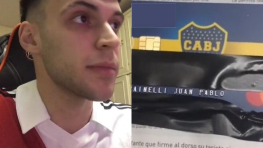 Un hincha de River pidió una tarjeta de crédito y le enviaron un plástico bostero