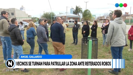 Por falta de policía, vecinos de Ángel Gallardo salen a patrullar las calles