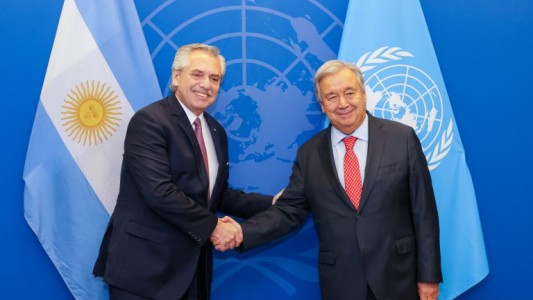 Alberto Fernández se reunió con el secretario General de la ONU en Nueva York