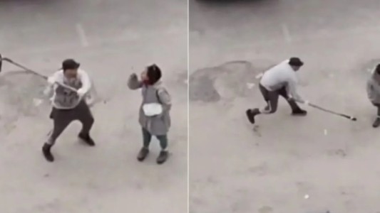 Un hombre se peleó con una mujer por un árbol y le quebró el brazo