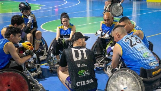 Se realiza el torneo de Rugby sobre silla de ruedas