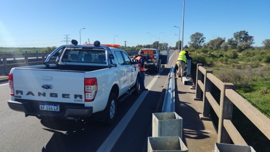 Realizan trabajos de vialidad en Ruta 168