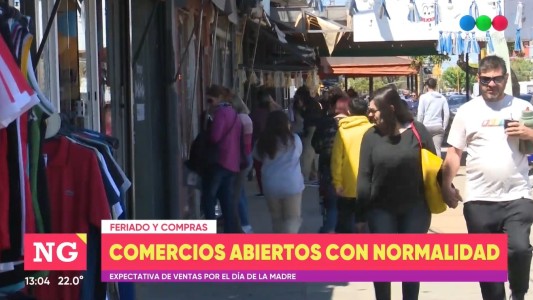 Impulsados por el Día de la Madre, los comercios abren de manera normal hoy y mañana