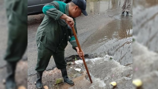 La intensidad de la lluvia fue de 105 milímetros por hora en la ciudad