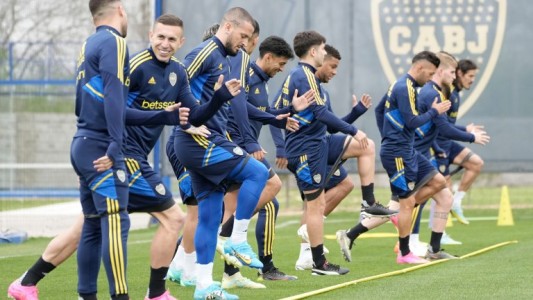 El once de Boca que probó Almirón para la final de la Copa Libertadores