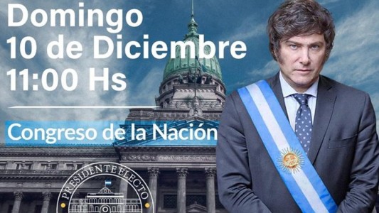 "Traé tu bandera argentina": Milei convocó a la ciudadanía la asunción presidencial