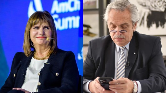 Alberto Fernández acusó a Patricia Bullrich de “operar” en su contra