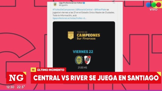 Central y River se enfrentarán en Santiago del Estero por el Trofeo de Campeones