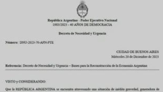 Entra en vigencia el DNU de desregulación, sin que la Justicia haya aún aceptado suspenderlo
