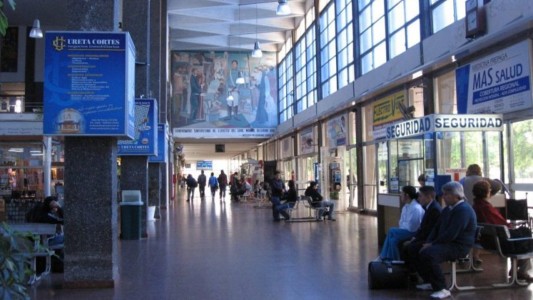 Poco movimiento en la Terminal de Ómnibus de Santa Fe