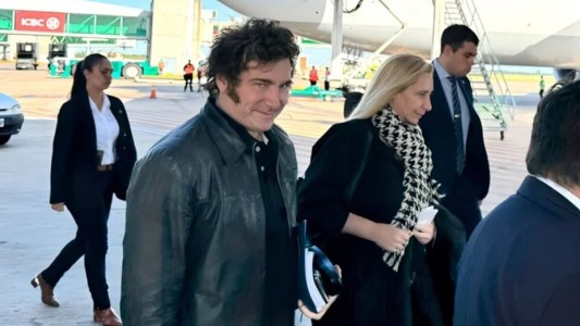 Milei llega a Suiza para participar del Foro Económico Mundial en Davos