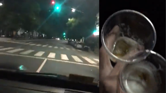 Robaron un patrullero en Vicente López y se filmaron mientras manejaban