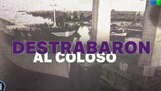 Así removieron el buque atascado bajo el Puente de Zárate Brazo Largo