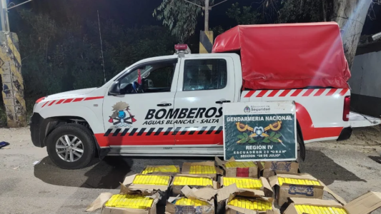 Transportaban más de 300 kilos de cocaína en una camioneta de bomberos voluntarios