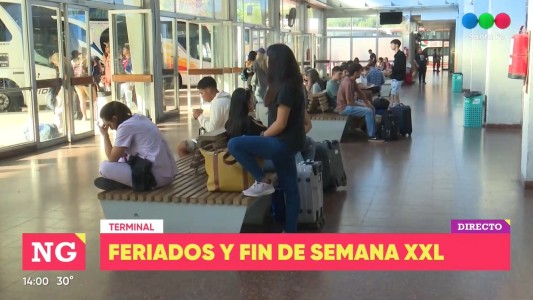 Panorama del finde XXL en la terminal: son más los que se van que los que llegan