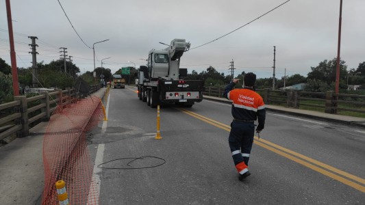 Se inicia el montaje del Puente Bailey sobre el Carretero que une Santa Fe y Santo Tomé