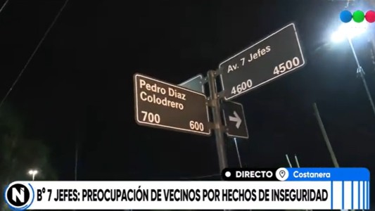 Vecinos de 7 Jefes se manifestaron por la falta de seguridad en la zona