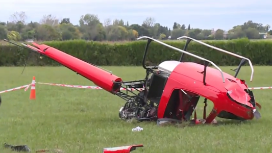 Cayó un helicóptero en Pueblo Esther: Hay dos heridos