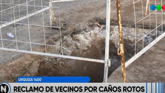 Preocupación de vecinos de Barrio Sur por caños rotos y pozos en la vía pública