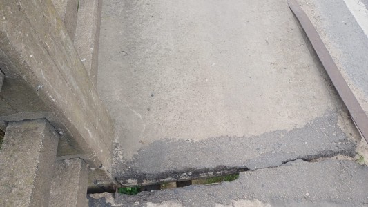 Puente Carretero: apareció una nueva grieta y la situación se vuelve crítica