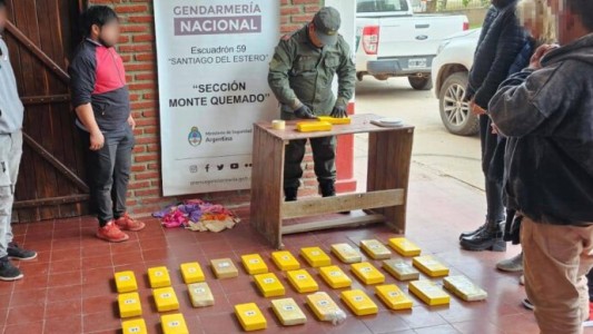 Detuvieron en Santiago del Estero a cuatro personas de Laguna Paiva con más de 30 kilos de cocaína.