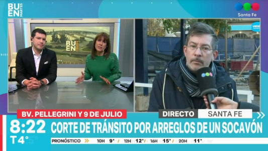 Desde Aguas Santafesinas detallaron los trabajos que se realizan en el socavón de 9 de Julio y Bulevard