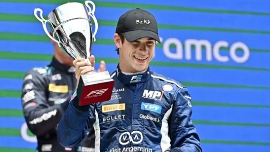 Colapinto redondeó una gran carrera en Fórmula 2 y se subió al podio en España