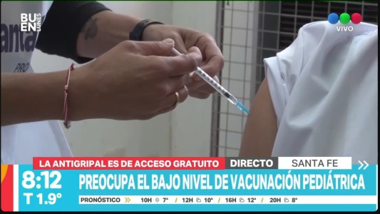 Preocupa el bajo nivel de vacunación pediátrica