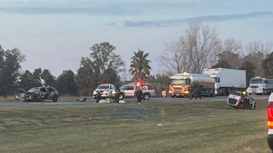 Choque fatal en la ruta 14 deja tres muertos y una mujer herida