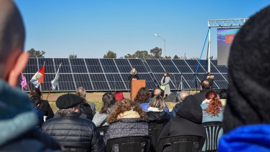 Se inauguró un parque fotovoltaico en San Gregorio