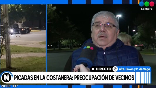 Las picadas en la costanera tienen en vilo a los vecinos de la zona