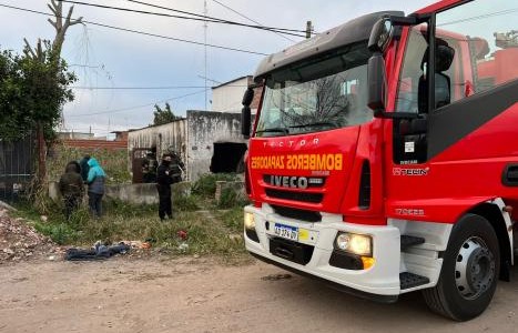 Se incendió casa en barrio Santa Rosa de Lima