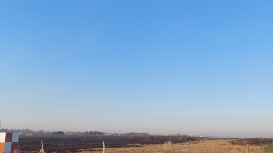 Así quedó la zona quemada anoche en Sauce Viejo