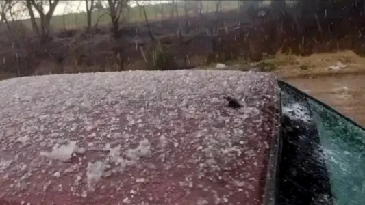 Reportan caída de graupel en diferentes zonas de Santa Fe y Entre Ríos