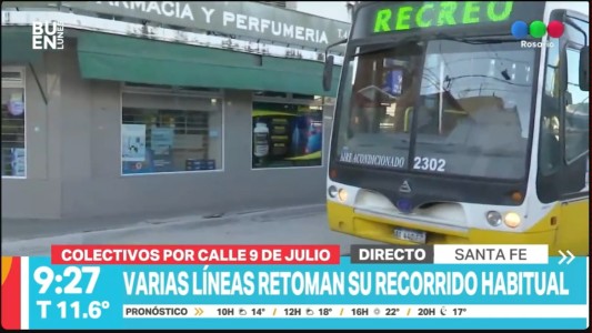 Santa Fe: cuáles son las líneas de colectivos que restituyen su recorrido