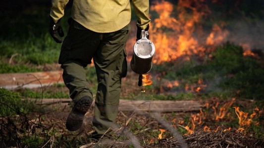 Así trabajan los brigadistas santafesinos que intervinienen en los focos ígneos